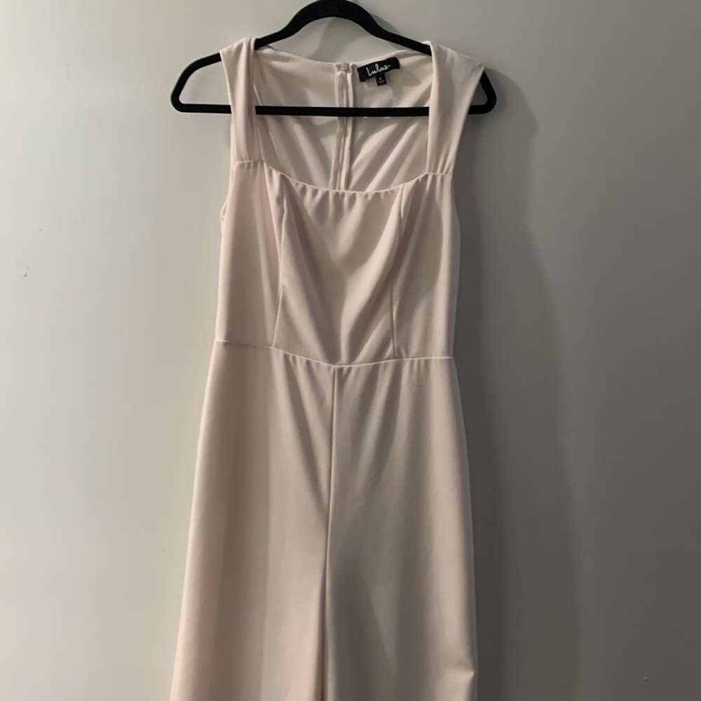 Lulu's White Square Neck Wide-Leg Jumpsuit - Picture 4 of 12